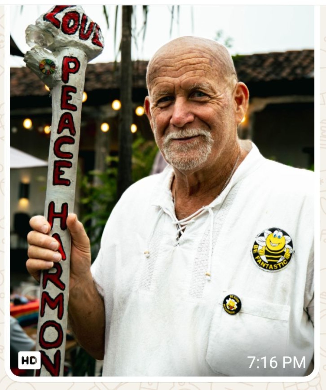 Dr. Fantastic holding the Staff of Humanity